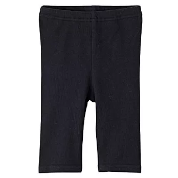 [MUJI無印良品]幼兒有機棉混每日兒童服五分緊身褲100黑色