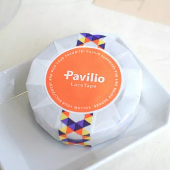 日本PavilioLaceTape風格膠帶_Standard系列_六角協奏曲(HEXAGON ORANGE)