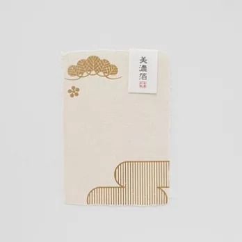 【Wa-Life】美濃箔書法紙明信片-松