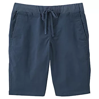 [MUJI無印良品]男有機棉混彈性舒適短褲M煙燻藍
