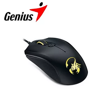 Genius 昆盈 GX Scorpion黑爪蠍 電競光學滑鼠 沉穩黑 M6-400