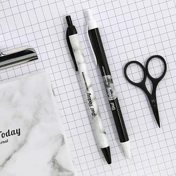 Second Mansion 自然元素0.38油性原子筆V1-02 白色大理石