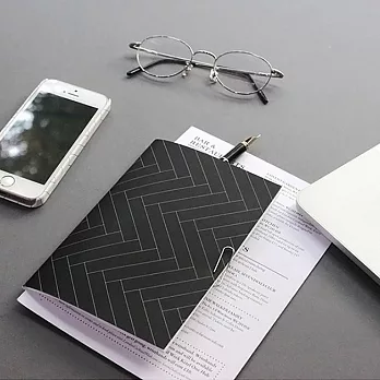 Seeso 法國街頭空白筆記本-簡約人字