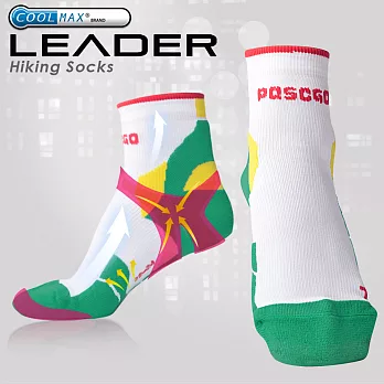 【LEADER】COOLMAX 透氣中筒.戶外健行.機能運動襪_女款 (綠色)