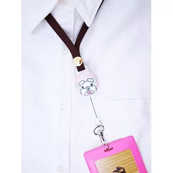 馬卡龍戴式伸縮識別證--寵物樂園,伸縮識別證馬爾濟斯