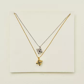 【安珂ECO正韓飾品】守護星球 鎖骨項鍊(2色)金