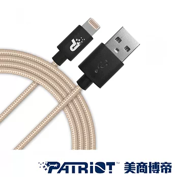 【Patriot美商博帝】Apple MFI 認證充電線(編織線)金