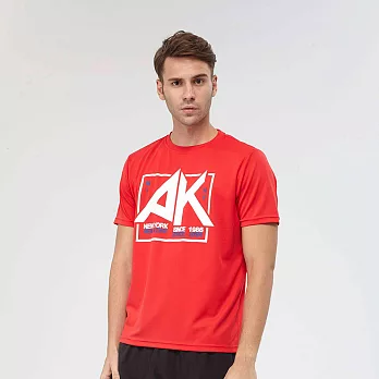 AIRWALK-俏皮AIRWALK 印花 T桖M紅