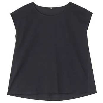 [MUJI無印良品]女天絲棉針織拼接套衫L深藍
