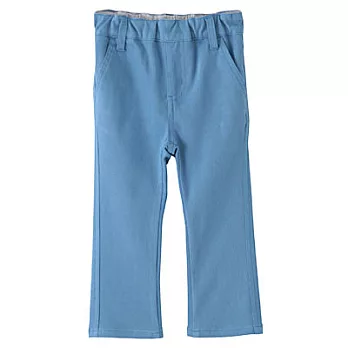 [MUJI無印良品]幼兒棉混輕鬆活動舒適拼接長褲80天空藍