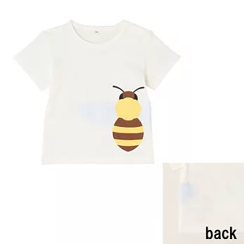 [MUJI無印良品]幼兒有機棉印花T恤80蜜蜂