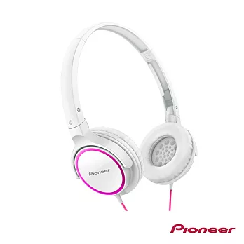 Pioneer 輕巧薄型時尚 迷你耳罩式耳機 SE-MJ512粉色