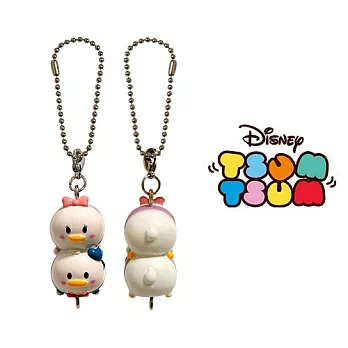 【日本進口正版】迪士尼 TSUM TSUM 疊疊樂 立體吊飾/鎖圈-唐老鴨