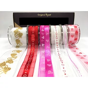【Crystal Rose緞帶專賣店】情人LOVE緞帶禮盒6入