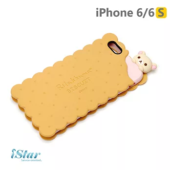 【日本 PGA-iJacket】 iPhone6/6S San-x 夾心餅乾矽膠系列 - 餅乾小白熊1105餅乾小白熊