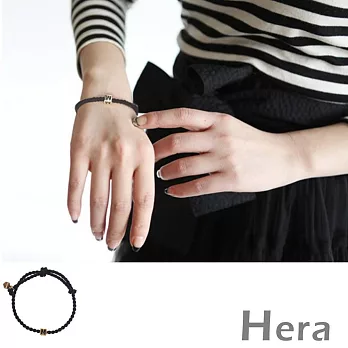【Hera】赫拉 太陽的後裔宋仲基同款M印字編織手鍊-二色(金色)