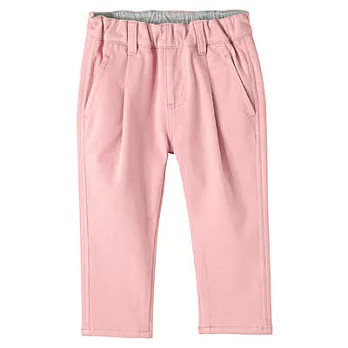 [MUJI無印良品]幼兒有機棉輕鬆活動舒適拼接打摺褲粉紅80粉紅