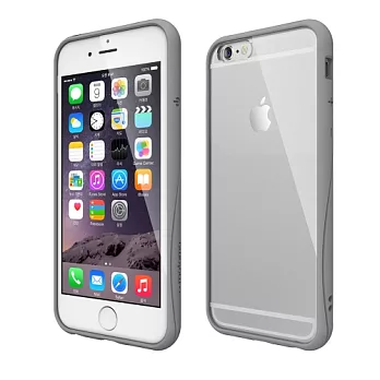 motomo iPhone6/6s Plus 5.5吋 Achrome 曲線保護框 灰色