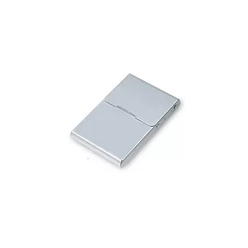 直式鋁製名片收納盒銀色