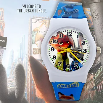 Disney 迪士尼 動物方城市授權卡通錶-好麻吉