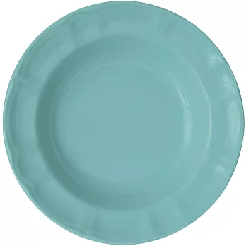 《EXCELSA》Chic陶製深餐盤(荷綠22cm)