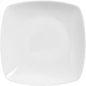 《EXCELSA》白瓷淺餐盤(方25.5cm)