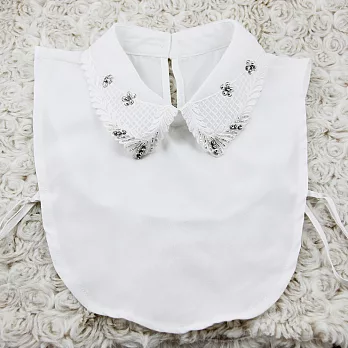 【MsMore飾品館】古典造型刺繡花邊襯衫假領片 607800003FREE白
