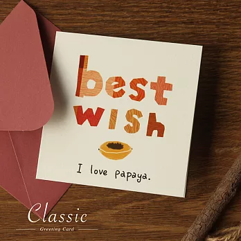 一句英文小卡片│best wish