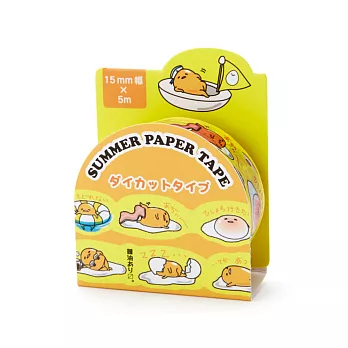 《Sanrio》蛋黃哥花邊裝飾造型紙膠帶(懶懶夏日)