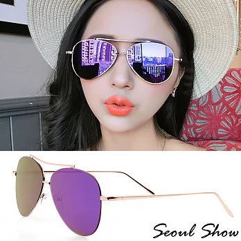 Seoul Show 魔幻秘境飛行款太陽眼鏡 3153金框紫水銀