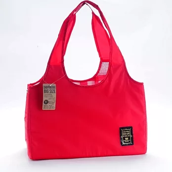 【Nicott】購物籃收納袋_素色(紅)