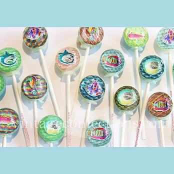 美國原裝進口Vintage Confections手工棒棒糖 (3D 海洋系列)6入/組