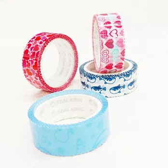 【ESTAPE】OPP裝飾膠帶4入(冬季*1+壽司*1+心花朵朵*1+心心相印*1)