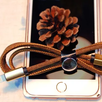 Andriod Mirco USB個性牛仔布充電傳輸線 1公尺深棕色