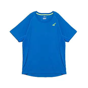 AIRWALK-吸濕排汗舒適機能服T桖M藍