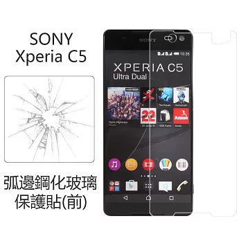 【BIEN】SONY Xperia C5 Ultra 0.33mm 弧邊鋼化玻璃保護貼