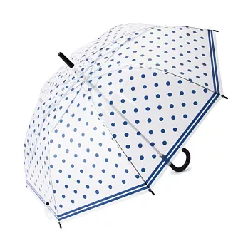 【Afternoon Tea】16點點線條透明長傘 海軍藍