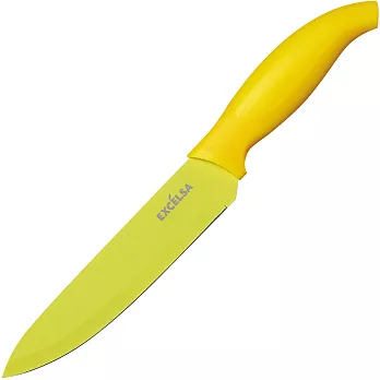 《EXCELSA》Color不沾主廚刀(黃15cm)