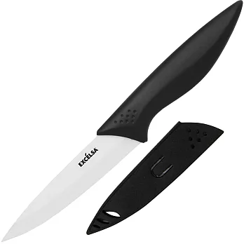 《EXCELSA》刀套+陶瓷蔬果刀(10cm)