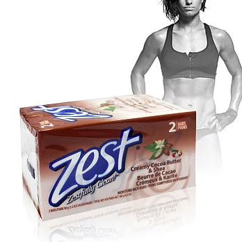 美國原裝進口Zest可可脂+乳油木果香皂3.2oz-2入/180g