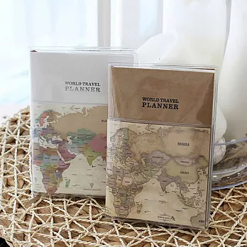 Indigo indimap世界地圖雙週旅遊計畫本-復古