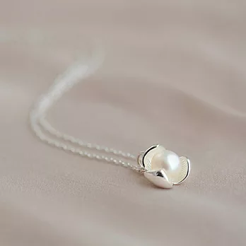 AmaZing 簡潔清新含苞珍珠鎖骨短鍊