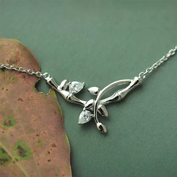 AmaZing 清晨水露小清新水鑽鎖骨短鍊