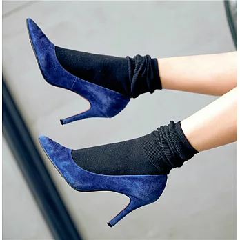 【Missking 1983】森林系文青堆堆襪 (黑)