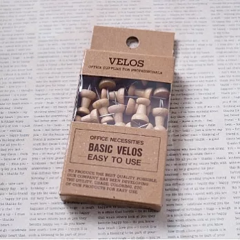 【VELOS】木頭圖釘(17入)