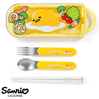 【日本進口正版】蛋黃哥 gudetama 日本製 環保餐具 Sanrio