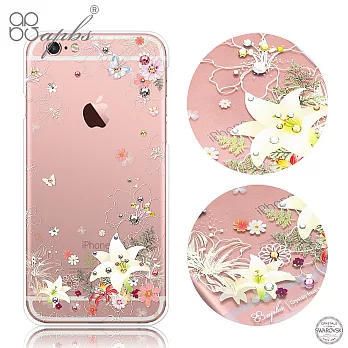 apbs iPhone6s / 6 PLUS 5.5吋 施華洛世奇彩鑽手機殼-香水百合