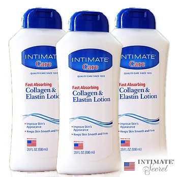 美國Intimate膠原蛋白保濕潤膚乳液590ml三入組