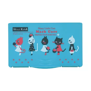 Shinzi Katoh 加藤真治可愛印花抗菌口罩盒-貓咪們(MSK2-06)