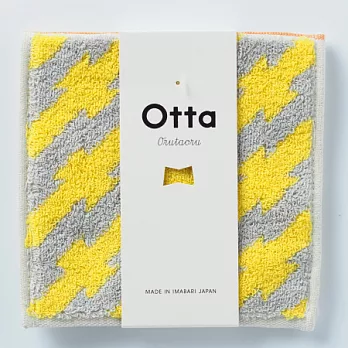 日本Otta毛巾手帕【今治認證】斜紋黃OT14-0909
